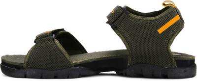 Sparx Men Olive Yellow � Olive Green Sports Sandals