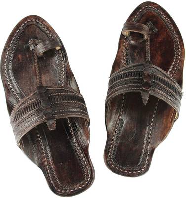 eKolhapuri Men Dark Brown Sandals