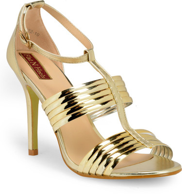 

Flat n Heels Women Gold Heels