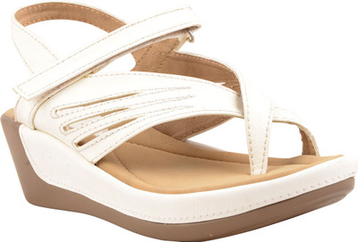 

Adorn Women White Wedges
