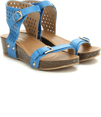 MFT Couture Women Blue Flats