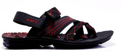 Sparx Men Black Red Sports Sandals