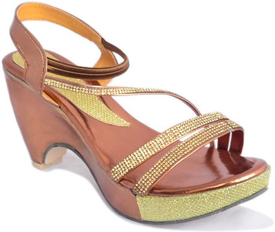 

Myra Women Golden Heels