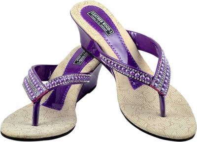 Leatherwood1 Women Purple Heels
