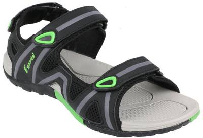 Fsports Men Black Fluorescent Green Sandals