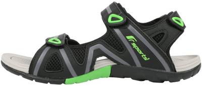 Fsports Men Black Fluorescent Green Sandals