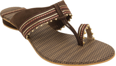 

Footrendz Women Golden; red; beige; dark brown Flats
