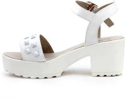 Shuberry Women White Heels