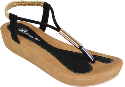 

Bellafoz Women Black Wedges