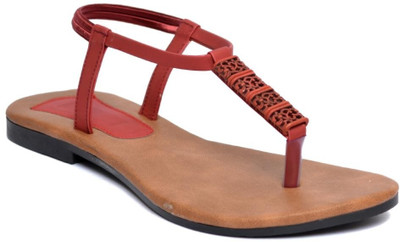 

Indirang Women Maroon Flats
