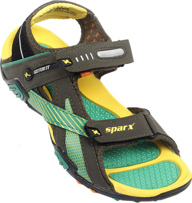 

Sparx Men Olive Yellow Casual