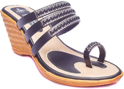

Dolphin Miles Women Black Wedges