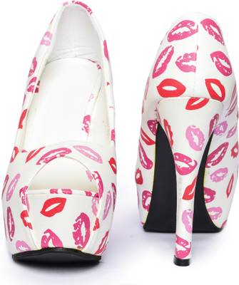 Rialto Women White Multicolour Heels