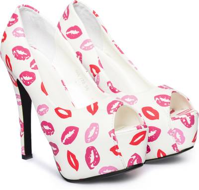 Rialto Women White Multicolour Heels