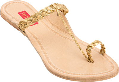 

Footrendz Women Gold Flats