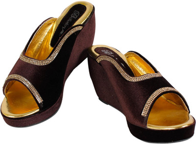 

Bellafoz Women Brown Wedges
