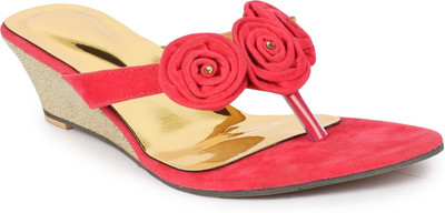 

Moonwalk Women Red Wedges