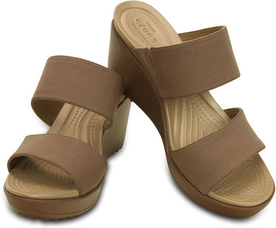 

Crocs Women Brown Wedges