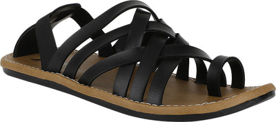 

Kraasa Men Black Sandals