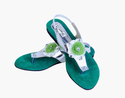 

Goyal Women Green Flats