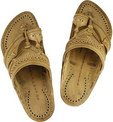 eKolhapuri Men Yellow Sandals