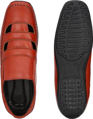 HNT Men Tan Sandals