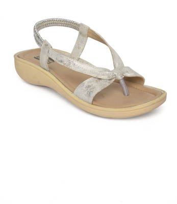 

Repose Women Silver Flats