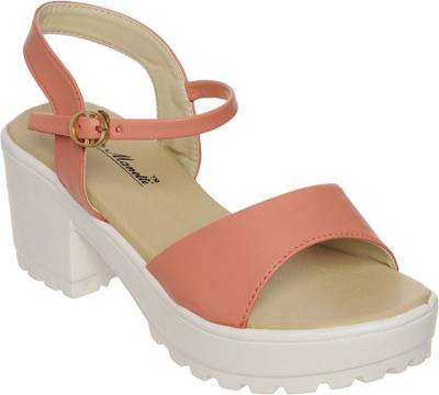 Bruno Manetti Women Orange Heels