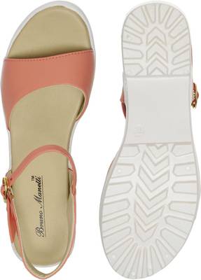 Bruno Manetti Women Orange Heels