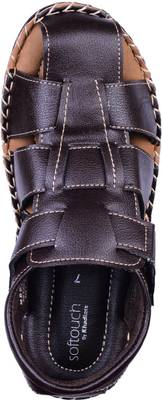 Khadim's Men Black Sandals