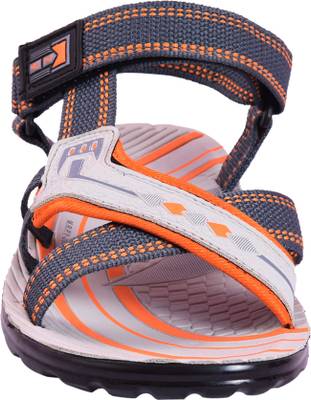 Aztec Men Orange, Grey Sandals