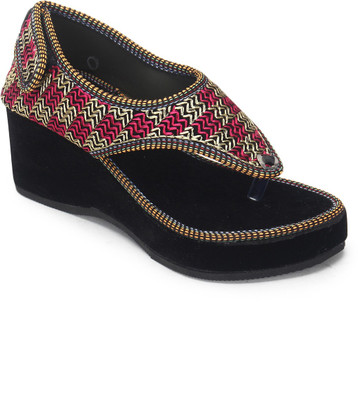 

Paduki Women Red Wedges