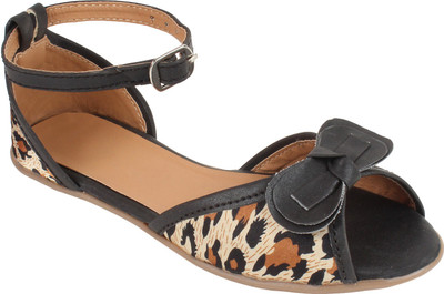 Glitzy Galz Girls Flats(Black