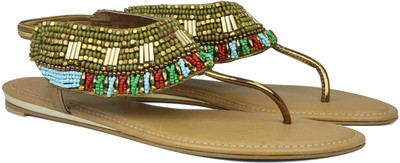 Inc.5 Women ANT GOLD Flats