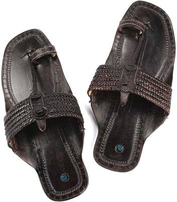 eKolhapuri Men Dark Brown Sandals