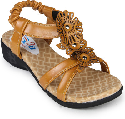 

2B Collection Girls Sports Sandals, Tan