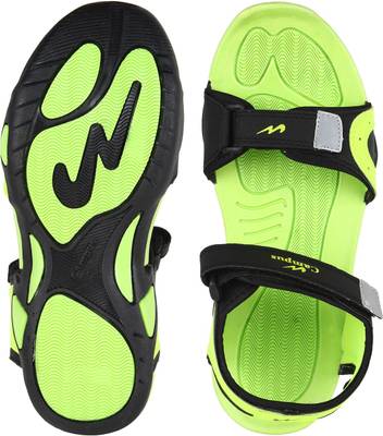 Campus Men Bk::FGrn Sandals