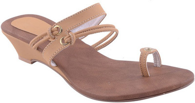 

Adorn Women Beige Wedges
