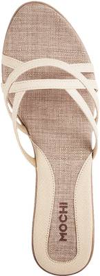 Mochi Women 20,Beige Heels