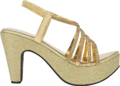 Rialto Women Golden Heels