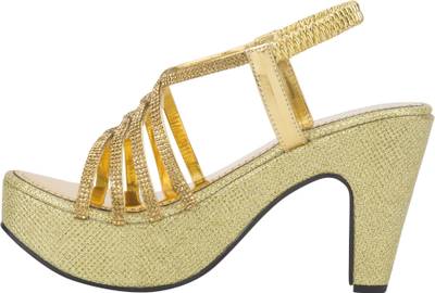 Rialto Women Golden Heels