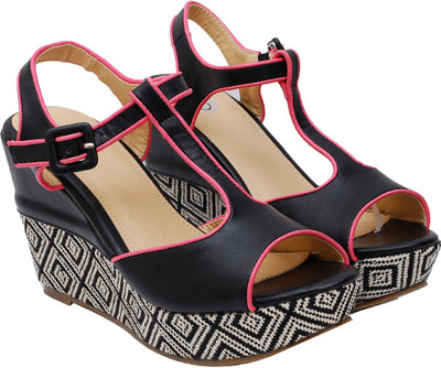 

Ilo Women BLACK Wedges