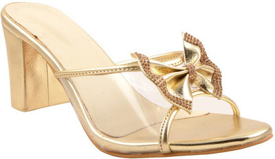 

Adorn Women Golden Heels