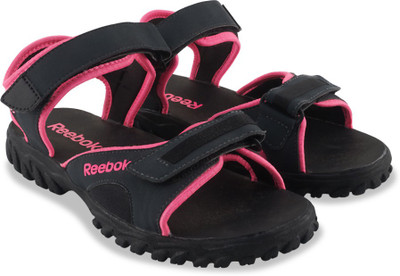 

REEBOK Women GRAVEL/ELECTRO PINK/BLACK Sports Sandals