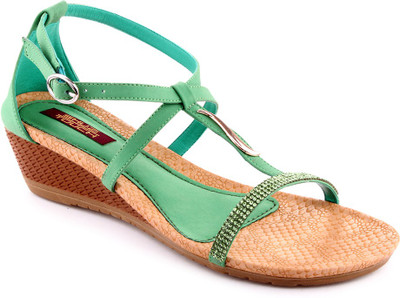 

Shuz Touch Women Green Wedges