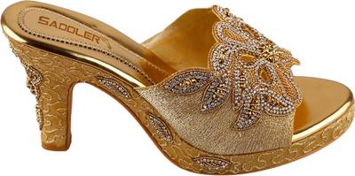 Saddler Women Gold Heels