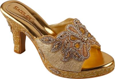 Saddler Women Gold Heels