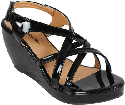 

Bellafoz Women Black Wedges