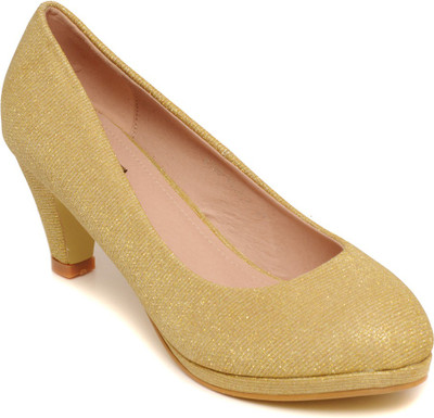 

Flat n Heels Women Gold Heels