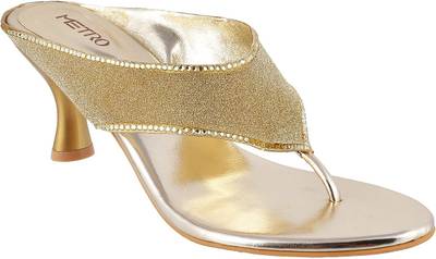 Metro Women Gold Heels